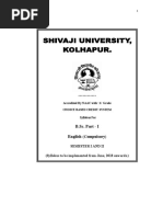 English Syllabus New 2018 Unishivaji