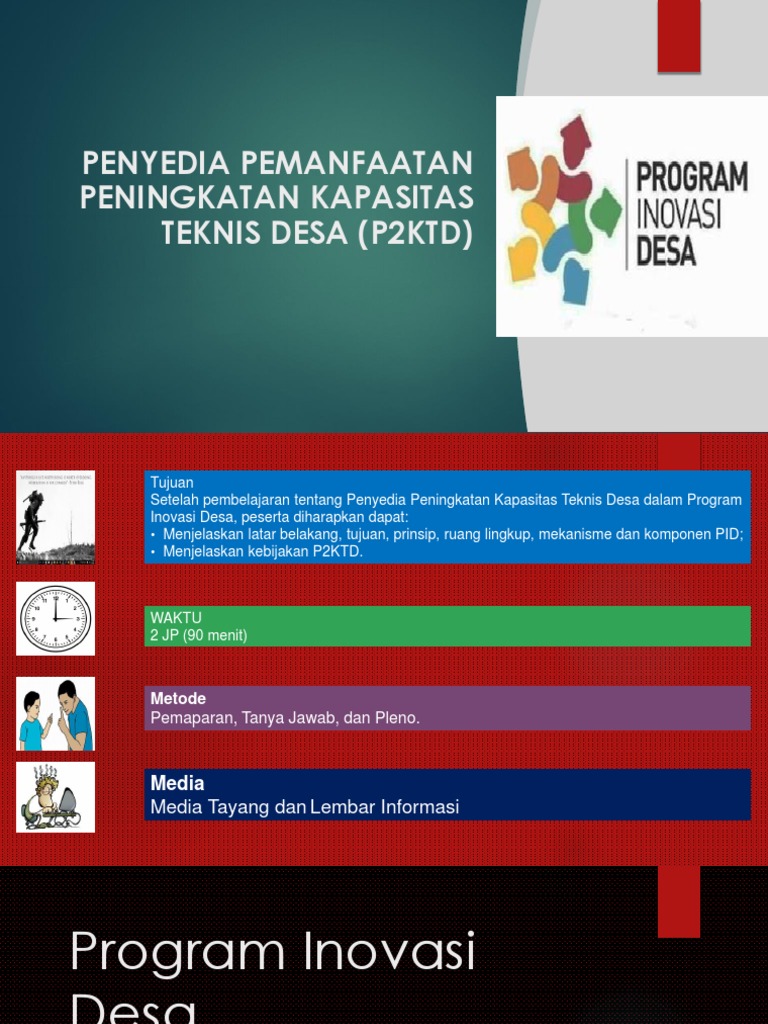 Peningkatan Kapasitas Teknis Desa (P2KTD) | PDF