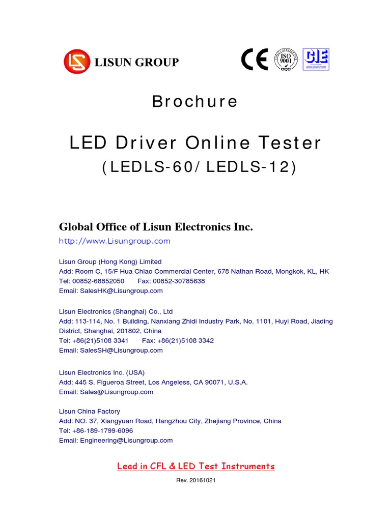 LED Driver Online Tester | PDF | Manufactured Goods | Electrical ...