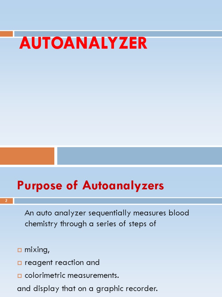 AUTOANALYZER PDF Flow Measurement Doppler Effect