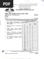 SPM Additional Mathematics Format