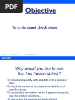 Objective: To Understand Check Sheet