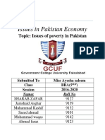 Issue of Poverty in Pakistan