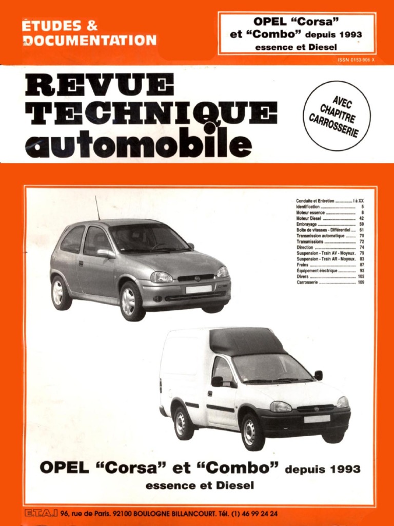 Revue technique pdf opel corsa d luz 2017