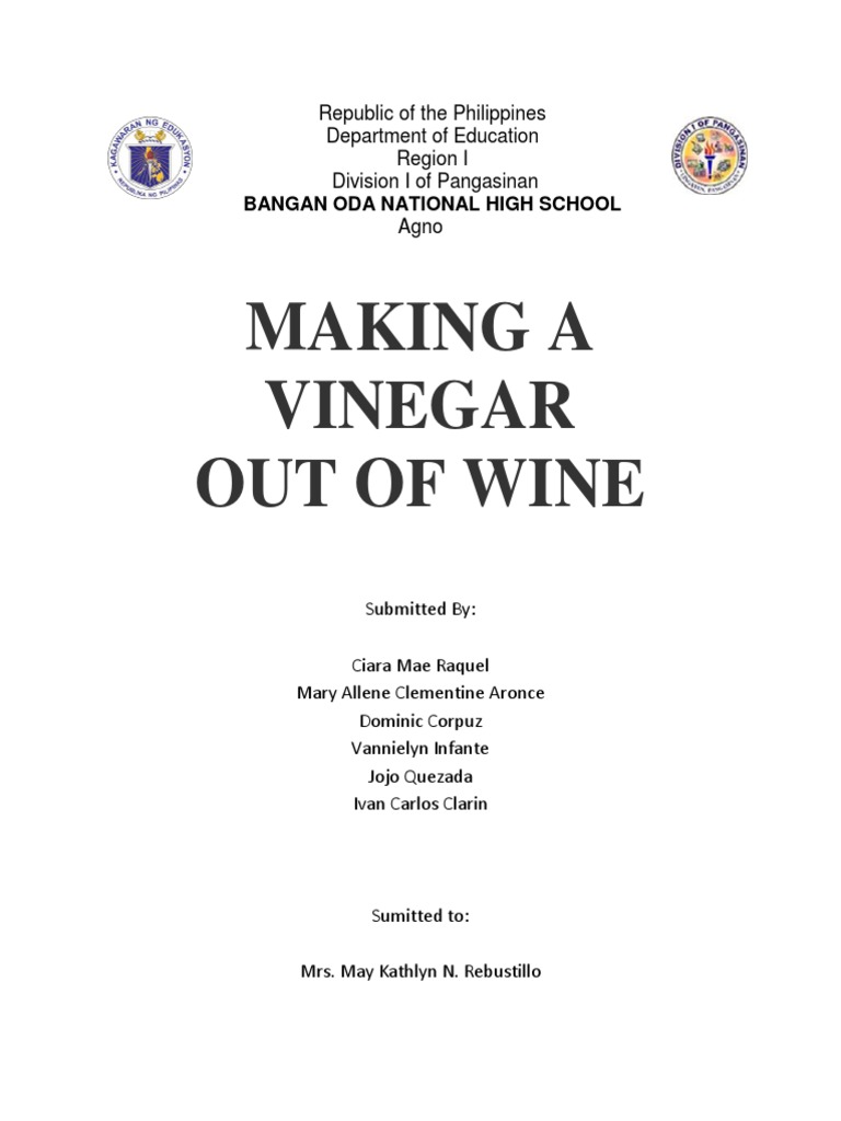How to Make Vinegar from Wine at Home in 4 Easy Steps PDF