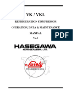 VK / VKL: Refrigeration Compressor Operation, Data & Maintenance Manual