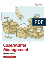 Case - Matter Management - Options Abound (ILTA, Jul 2010)