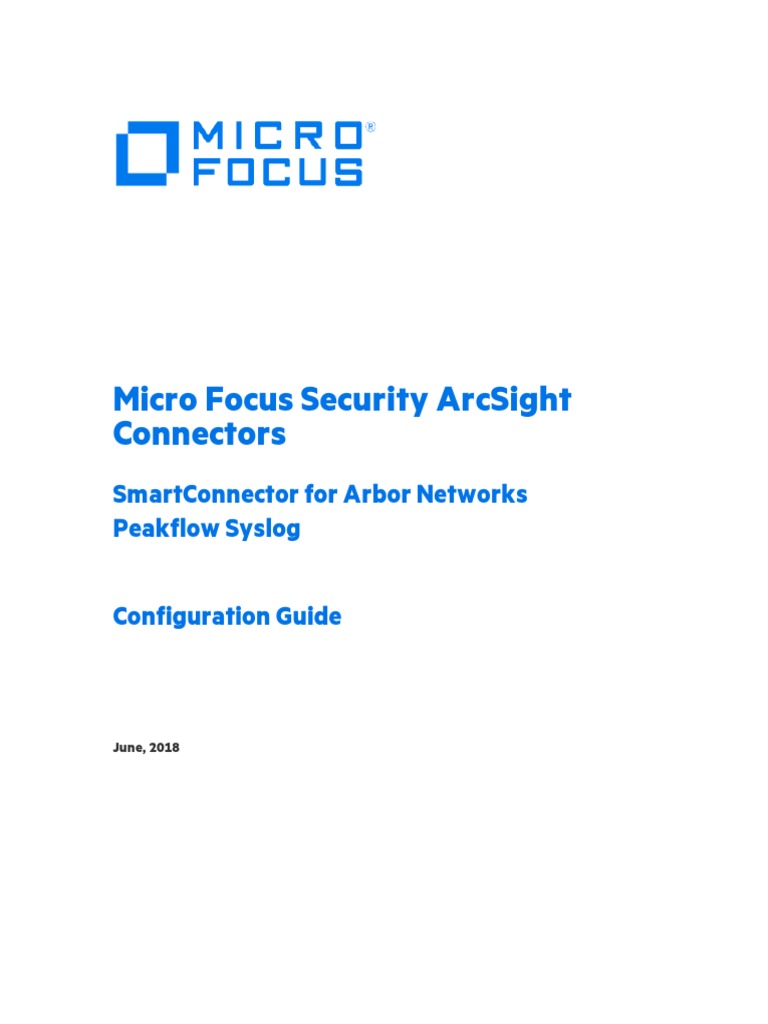 Micro Focus Security Arcsight Connectors Smartconnector For Arbor