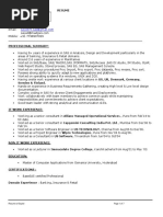 Sample CV Sas