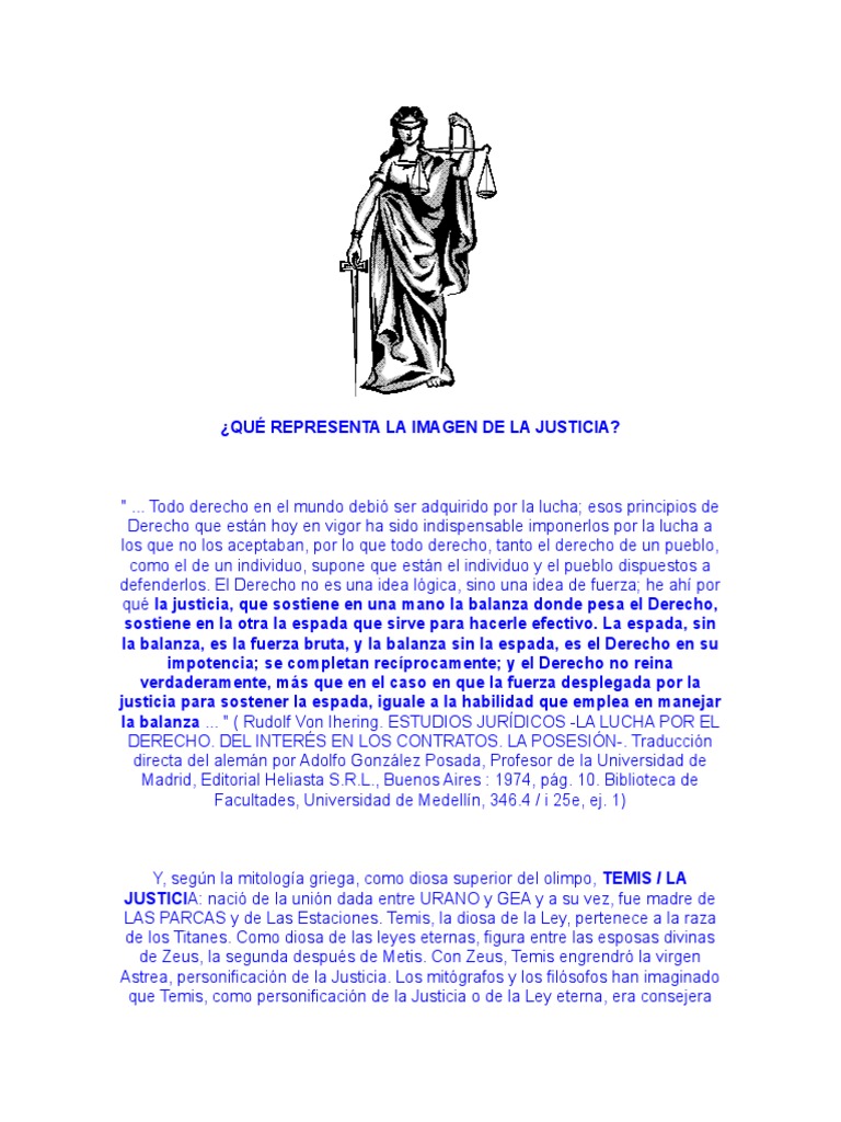 Significado de la Justicia y sus Símbolos | PDF | Zeus | Justicia