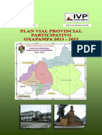 Plan Vial Provincial Oxapampa