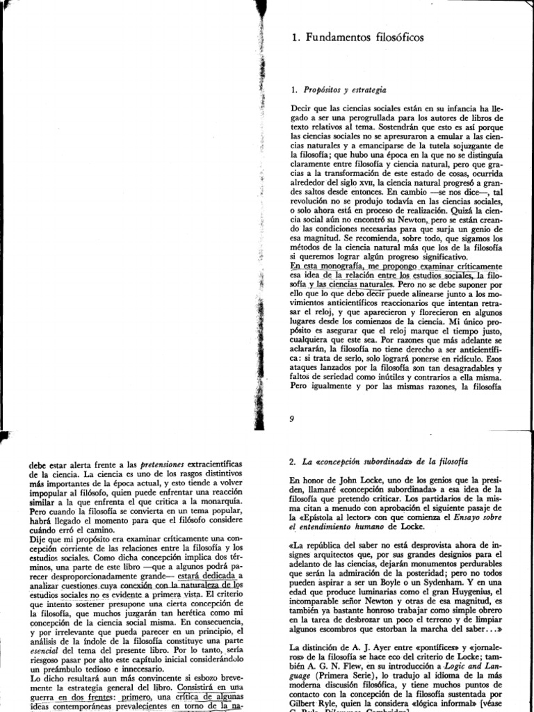 Peter Winch Ciencia Social y Filosofia Cap I, Pp. 941 PDF