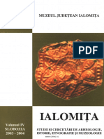 04 Revista IALOMITA Studii Si Cercetari de Arheologie Istorie Etnografie Si Muzeologie IV 2003 2004