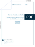 On The Frontlines of Scaling-Up: Policy Research Working Paper 8039