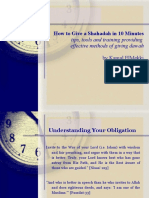 How To Give A Shahadah in 10 Minutes: Tips, Tools and Training Providing Effective Methods of Giving Dawah