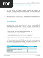 5.0 Construction Methodology & Phasing: Activities Duration (Weeks)