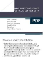 Constitutional Validity of Excise,Service&Customs