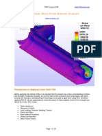 Basic Linear Static Finite Element Analysis