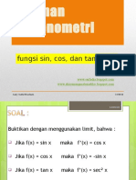 Turunan Sin, Cos, Tan