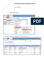 Manual For Students Viewing The Details of Attendance in Camsys