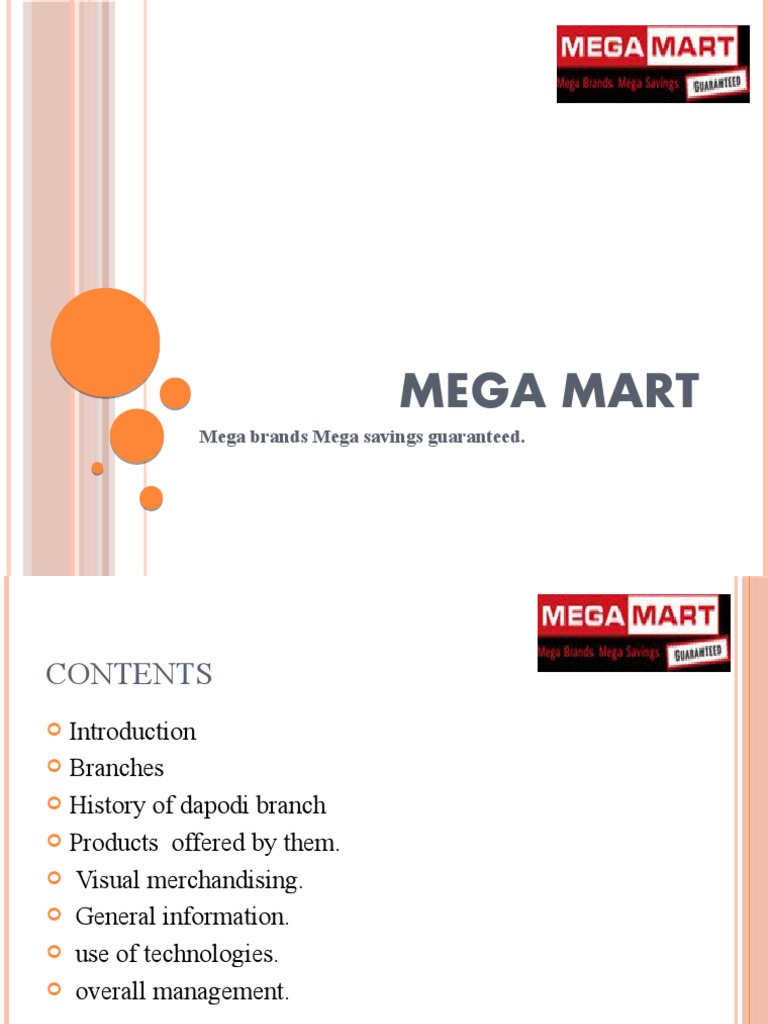 Mega Mart: Your One-Stop Apparel Shop | PDF | Business | Marketing