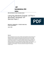 Using The Windows Firewall .Inf File in Microsoft Windows XP Service Pack 2