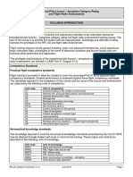 Recreational Pilot Licence Syllabus Overview