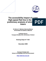 The Accessibility Impact of A New High Speed Rail Line in The UK