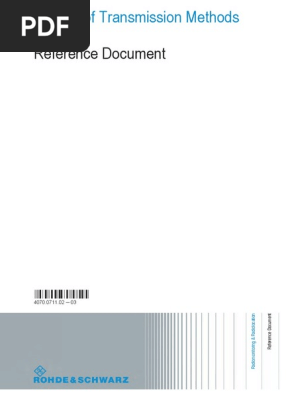 Manual Of Transmission Methods Modulation Frequency Modulation