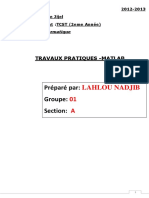 TP Informatique (Matlab)