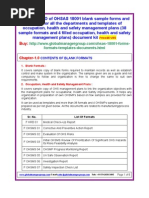 Download OHSAS 18001 Sample Templates Formats by Alina Walace SN39653379 doc pdf