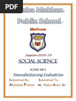 Social Science: Ubmitted By: Ubmitted To: Bhishek Athak R. Ishal Abu Ir