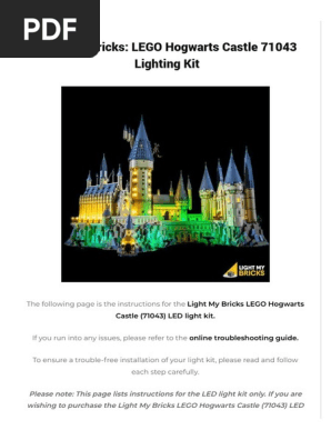 light my bricks hogwarts castle