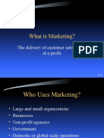 What Is Marketing?: The Delivery of Customer Satisfaction at A Profit