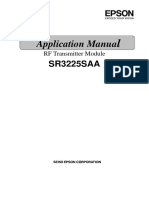 RF Transmitter Module Application Manual SR3225SAA SR3225SAA