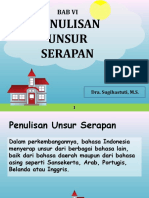 Penulisan Unsur Serapan