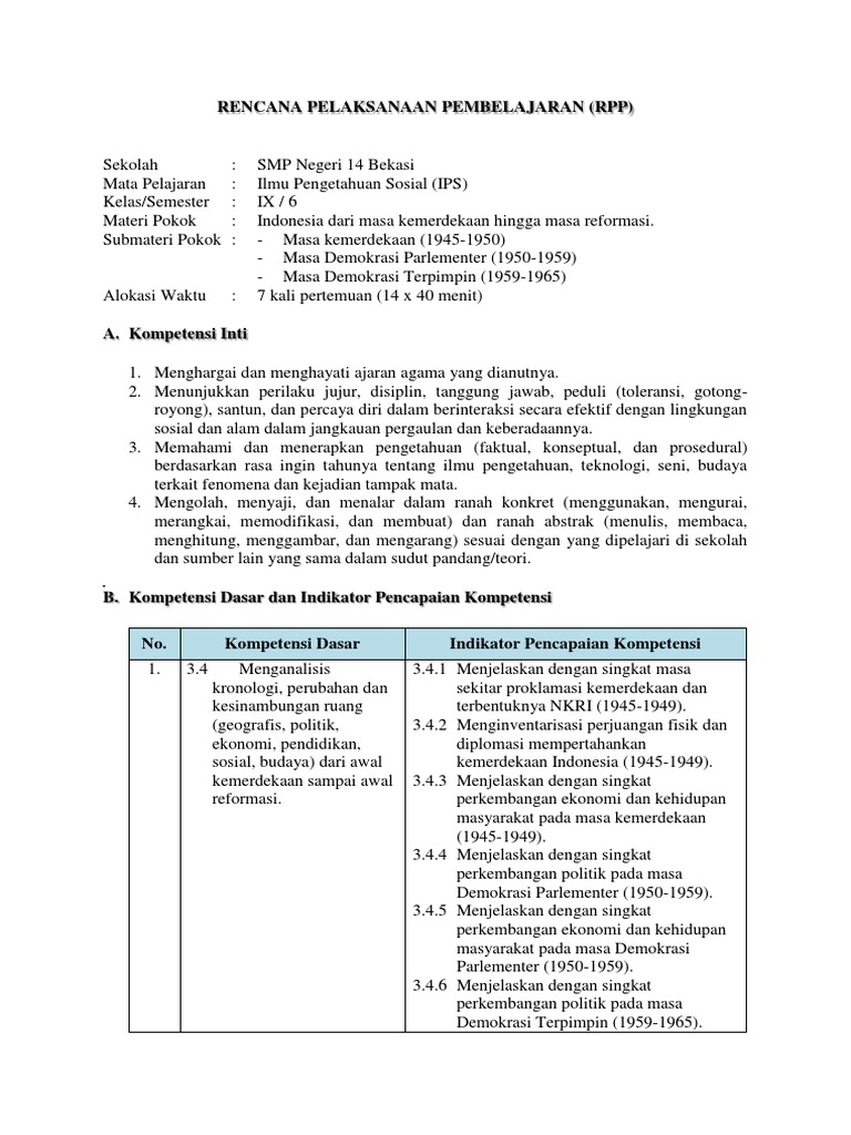 Contoh Soal Indonesia Pada Awal Kemerdekaan Hingga Masa Demokrasi Liberal Guru Paud
