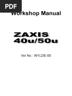 Hitachi ZX40U, ZX50U Service Manual (Technical Manual+