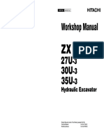 HITACHI ZAXIS 35U-3, 35U-3F EXCAVATOR Service Repair Manual PDF