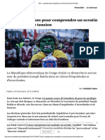 RDC - 5 questions pour comprendre un scrutin sous très haute tension