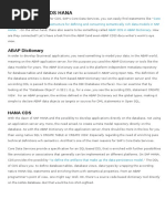 CDS ABAP and CDS HANA - Odt