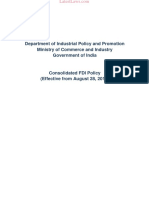 Consolidated FDI Policy, 2017