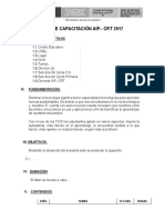 plan de capacitacion aip