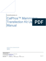 CalPhos Mammalian Transfection Kit User Manual_PT3025!1!062013