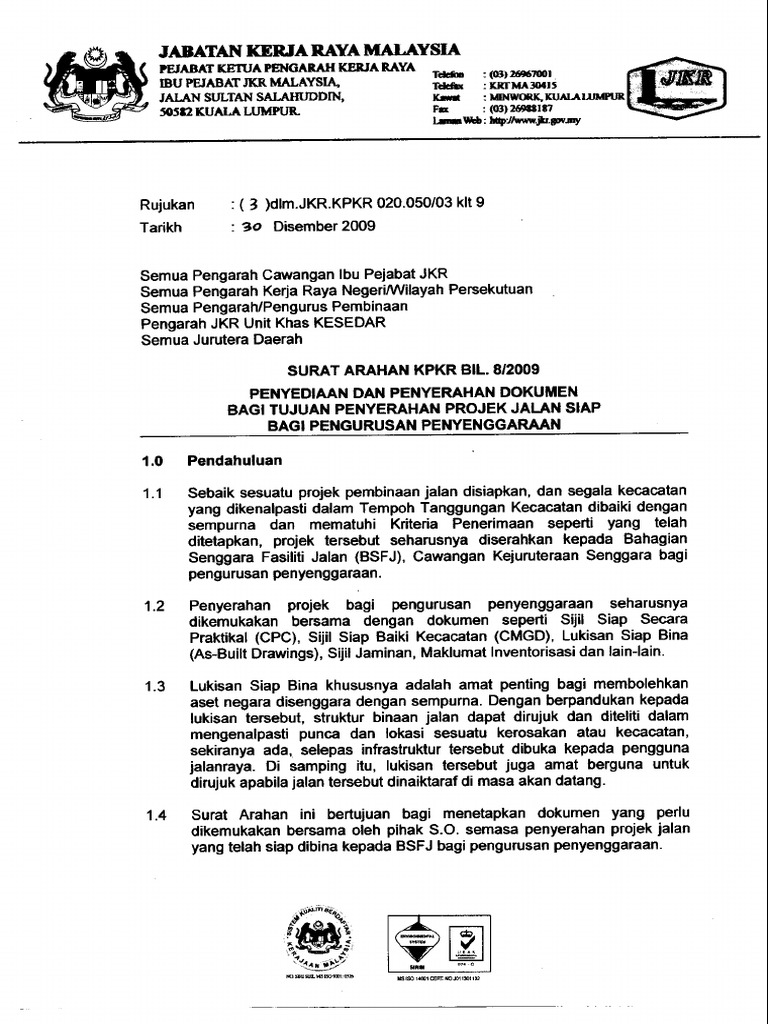 Surat Arahan Kpkr Pelan Pengurusan Risiko Bil 10 2012