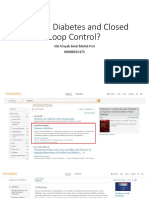 What Is Diabetes and Closed Loop Control