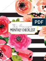 Monthly Checklist - Clickable Links