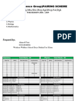 Pairing Scheme 1st Year (2018-2019) PDF