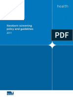 Newborn Screening Policy and Guidelines_August 2011 - PDF