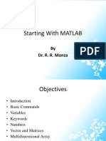 2) Starting With MATLAB